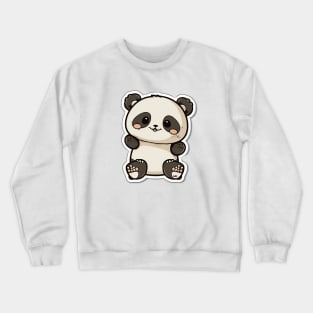 Cute Little Happy Panda Smiling Crewneck Sweatshirt